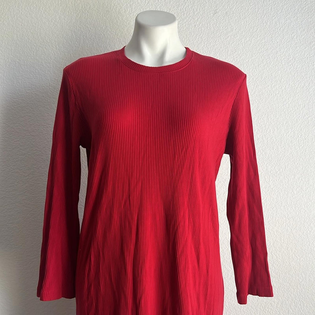 Reformation Jeanne Long Sleeve Sweater Dress in Red, EXCELLENT, Size XL