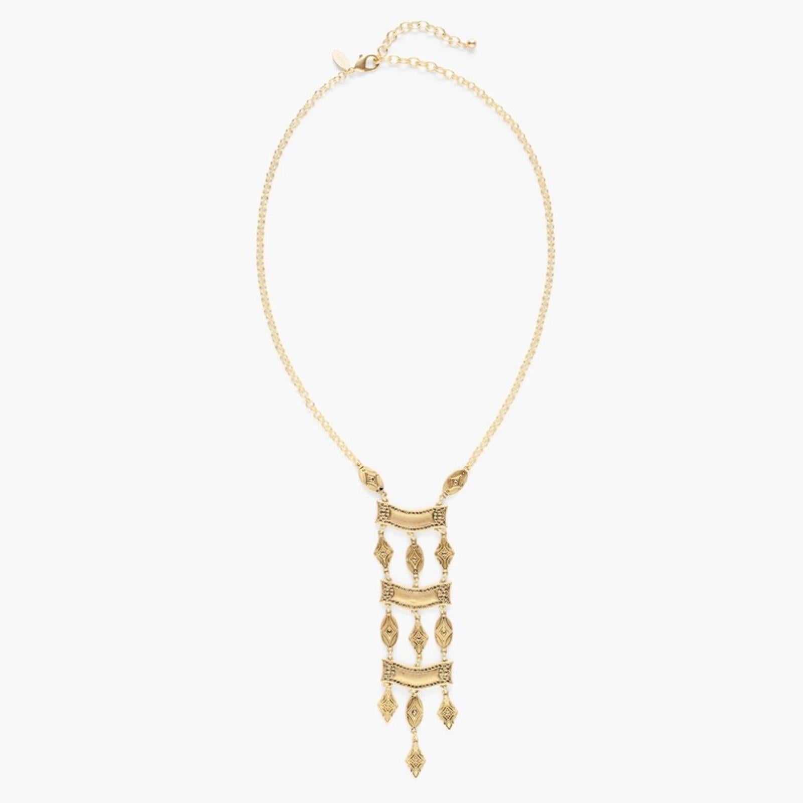 NEW Chico’s Mia Ladder Necklace in Gold , New without Tag SOLD OUT