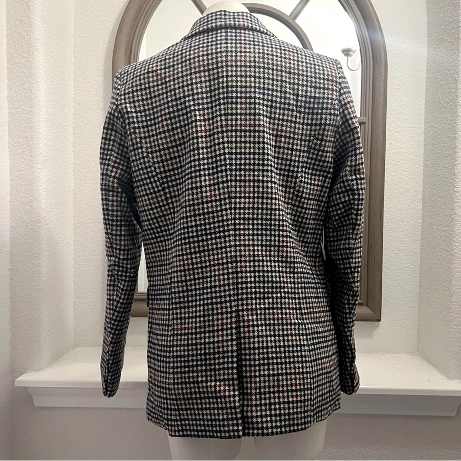 Rails Jac Double Breasted Blazer, Houndstooth Cardinal Pine Size M New w/Tag