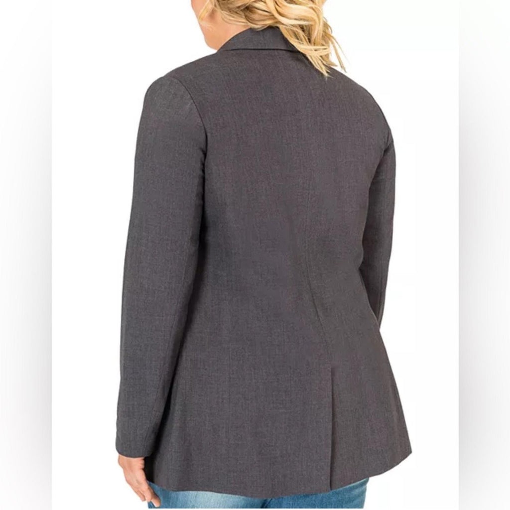 Standards & Practices Single-Button Blazer in Charcoal, NWT, Size 2X