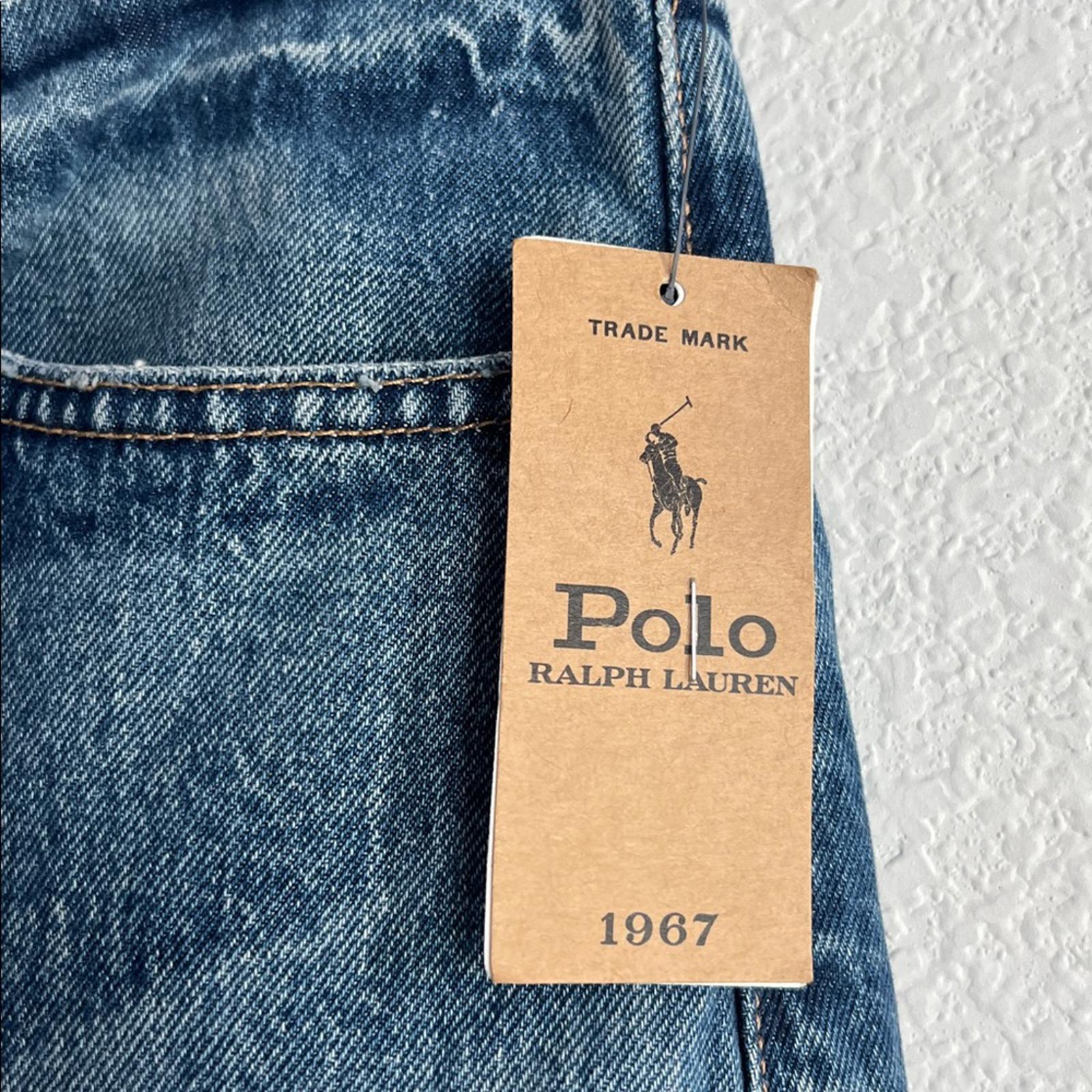 Polo Ralph Lauren Deconstructed Patchwork Denim Midi-Skirt in Blue, Size 28, NEW