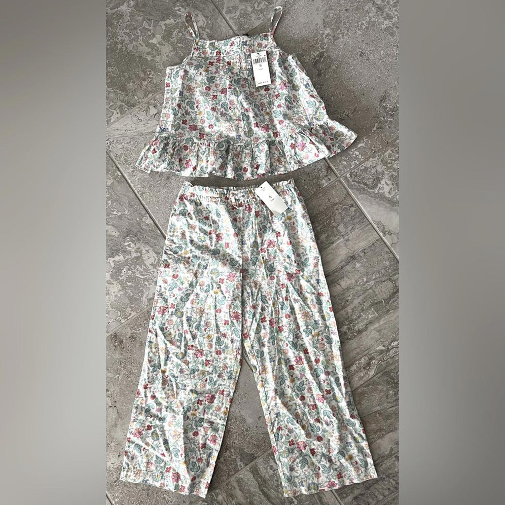 Polo Ralph Lauren Girl's Floral Cotton Batiste 2-Piece Set, Size 12 NWT $155