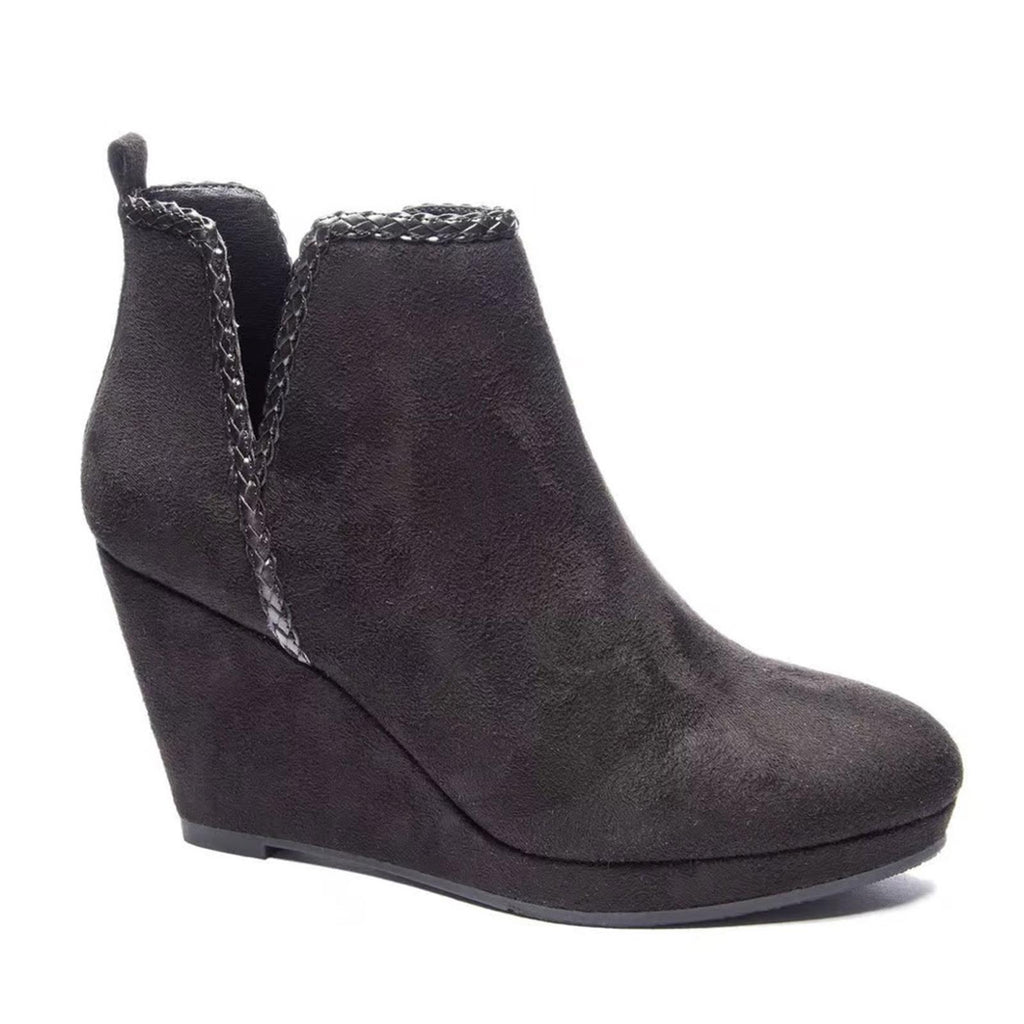 Laundry Volcano Wedge Bootie in Black, Size 10, New in Box