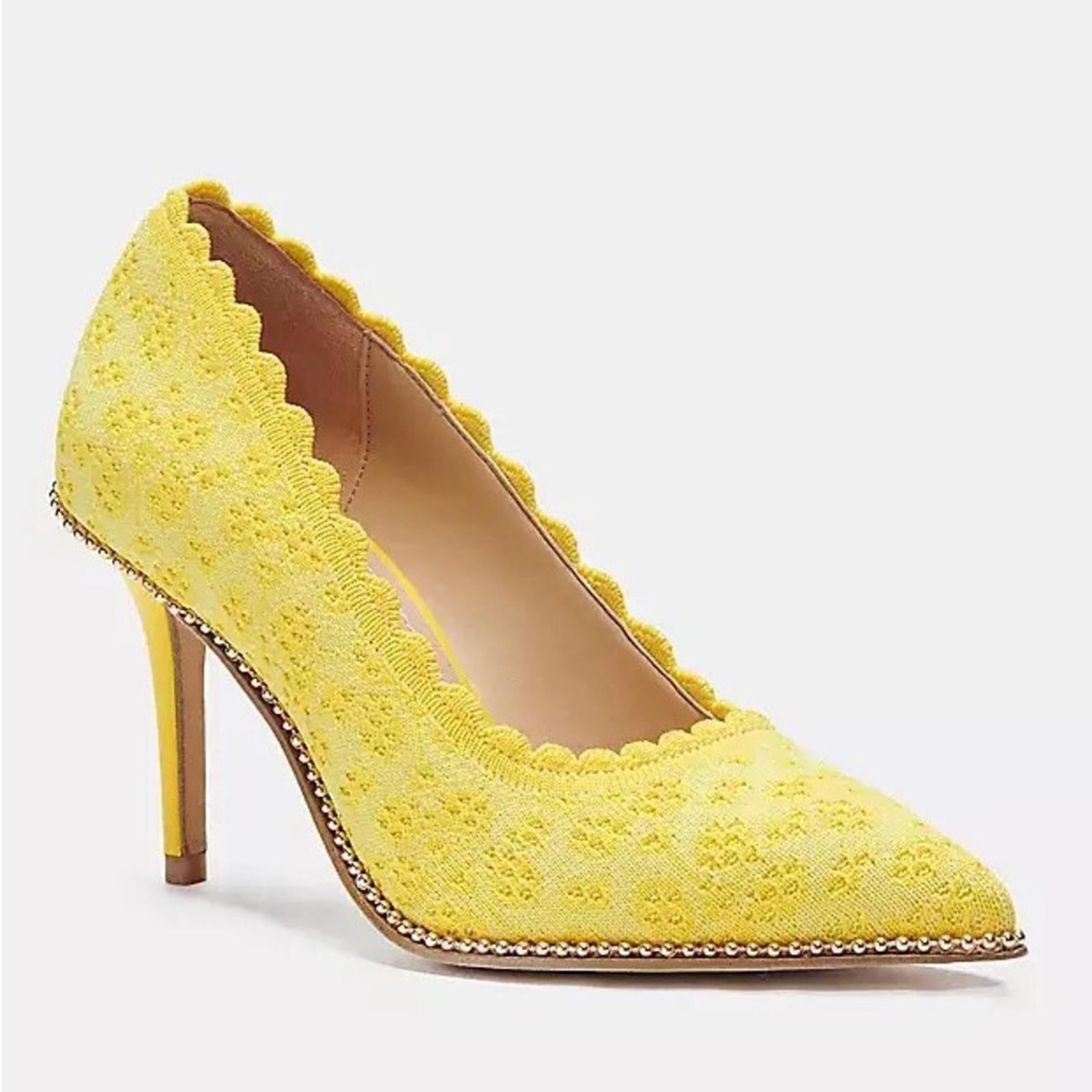 Coach Waverly Knit Buttercup Pumps, Size 8.5, New in Box (SOLD OUT)
