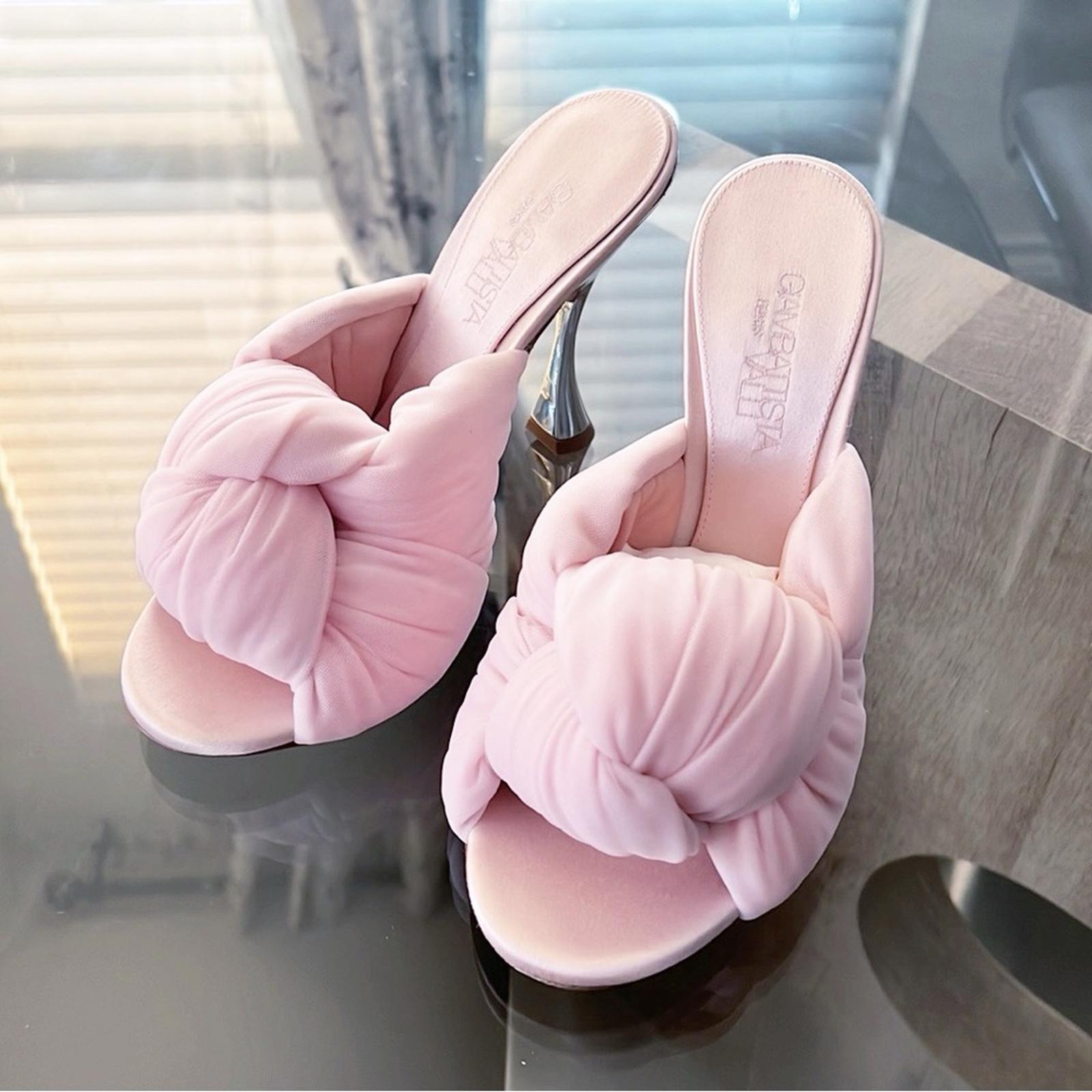 Giambattista Valli Peep-Toe Pumps Shoes, Size 38 Made in Italy NEW in Box $1,090
