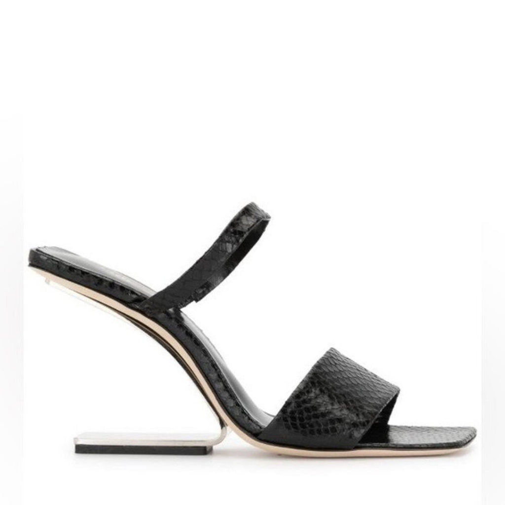 Cult Gaia x Revolve BLACK Rene Cut-Out Heel Sandals, EU39 NEW +DustBag