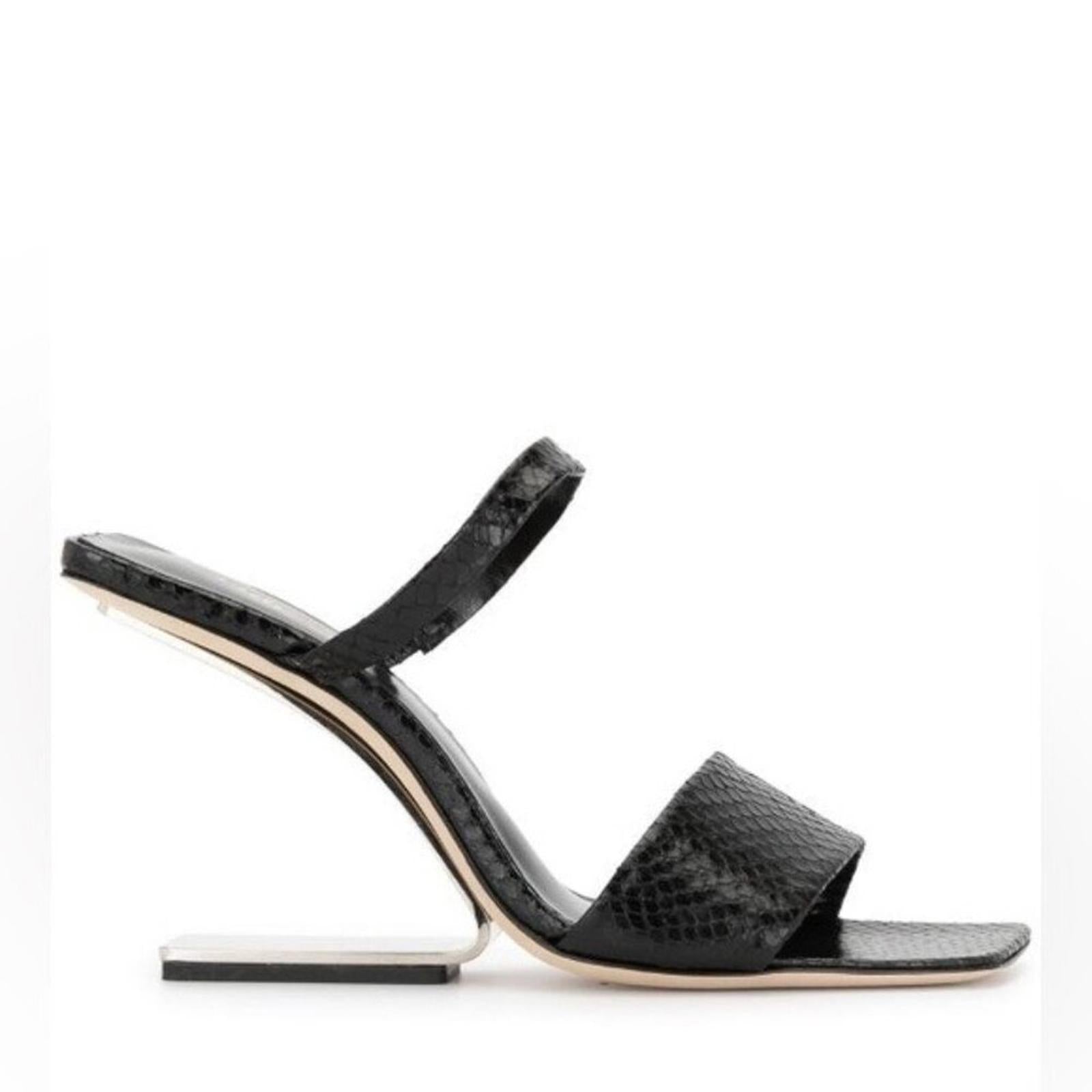 Cult Gaia x Revolve BLACK Rene Cut-Out Heel Sandals, EU39 NEW +DustBag