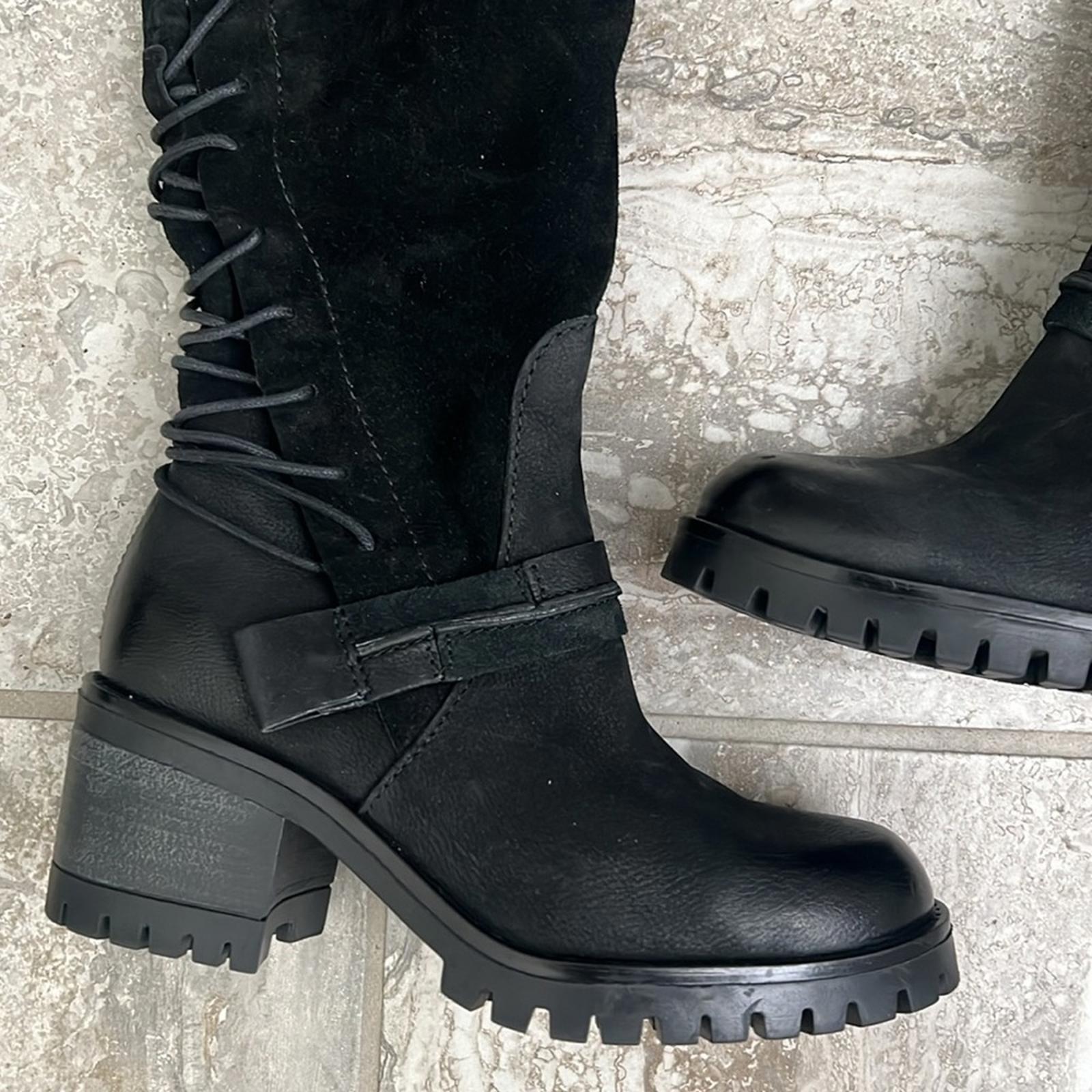 Miz Mooz Mayer Knee High Boots in Black, Size 36 NEW w/o Box