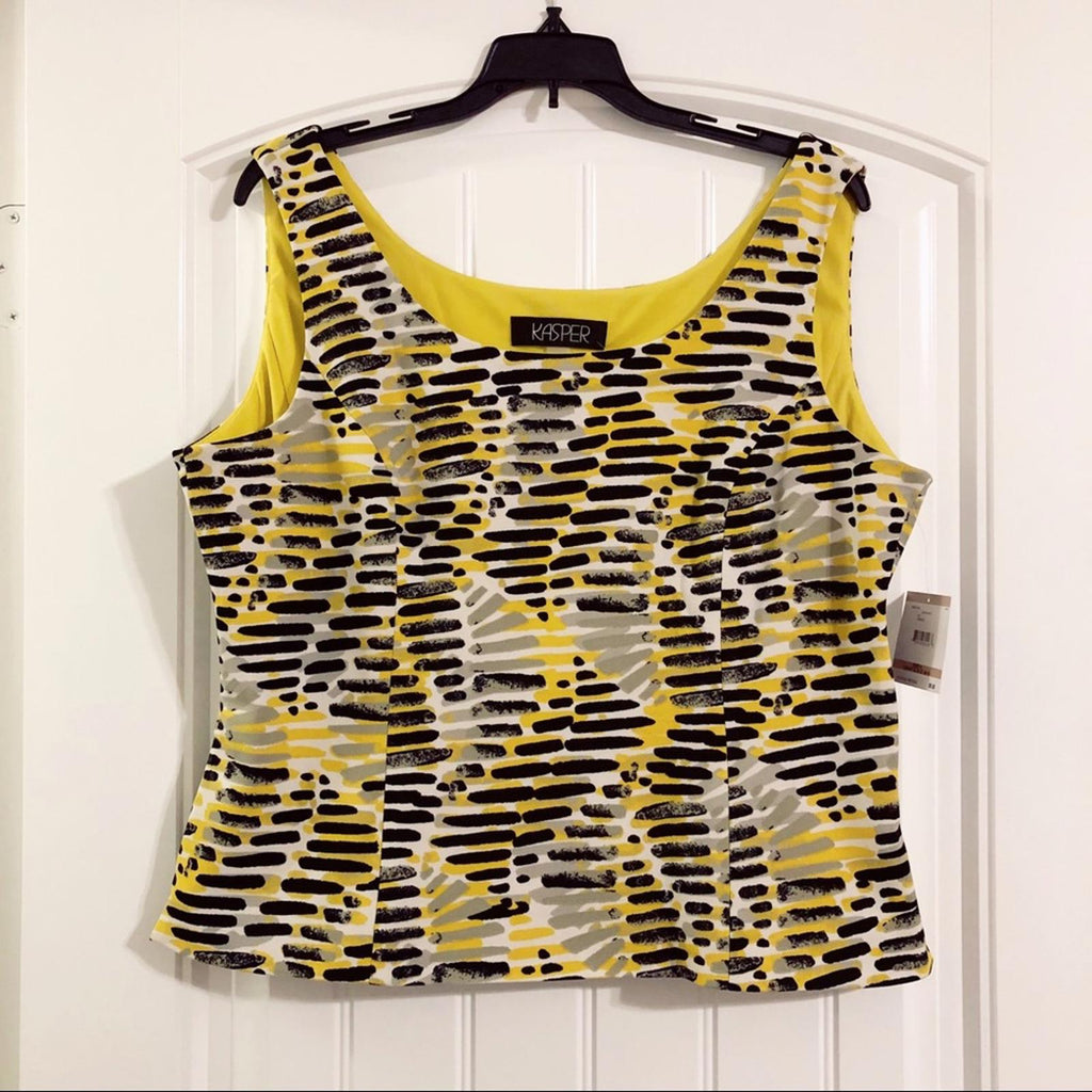 Kasper Helix Scuba Crepe Top, Size 12, NEW w/Tag