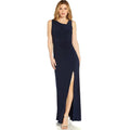 Adrianna Papell Sequin Jersey Dress in Midnight/Navy, NWT, Size 12