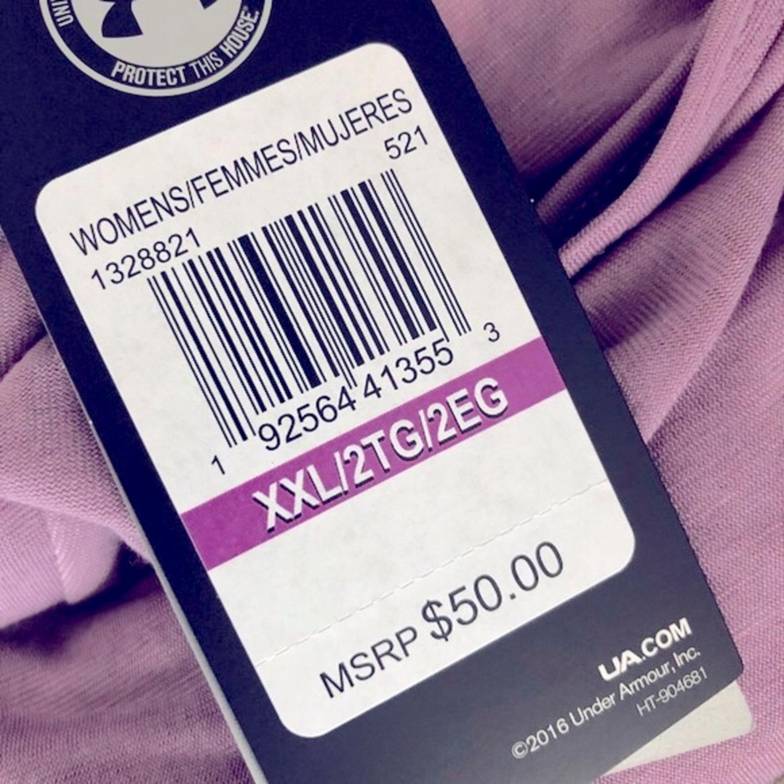 Under Armour Perpetual Cut Out Short Sleeve Top, Purple Plus Size XXL New w/Tag