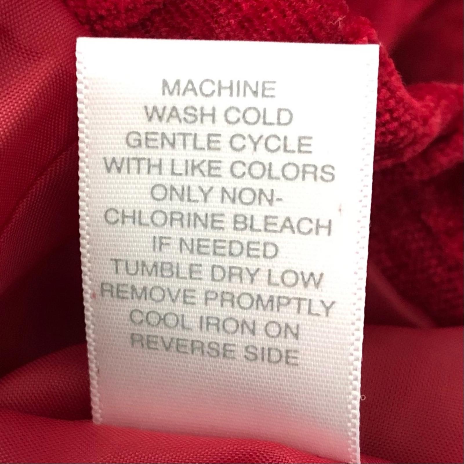 Christopher & Banks Floral Corduroy Front Zip Jacket in Red, Size L EXCELLENT