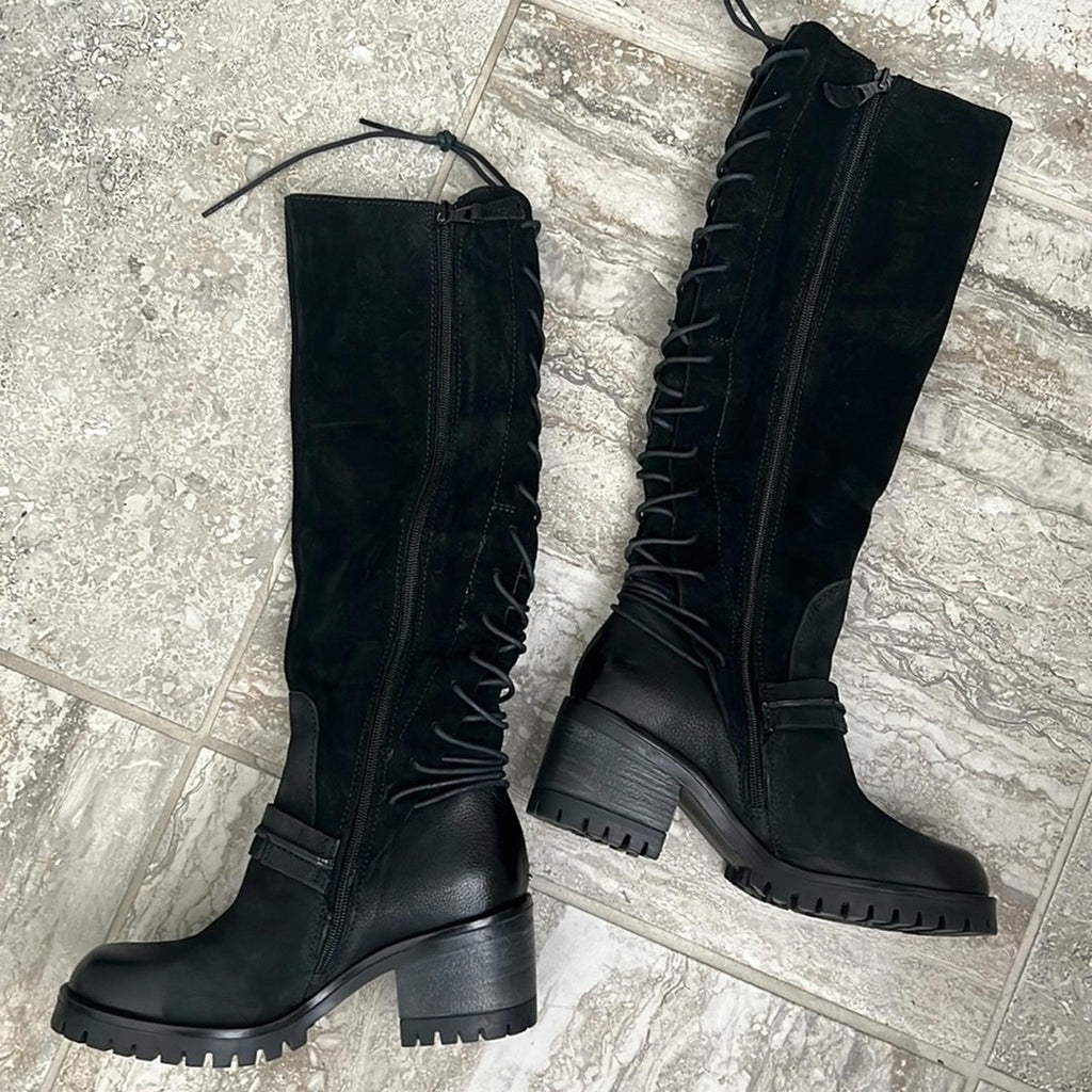Miz Mooz Mayer Knee High Boots in Black, Size 36 New w/o Box