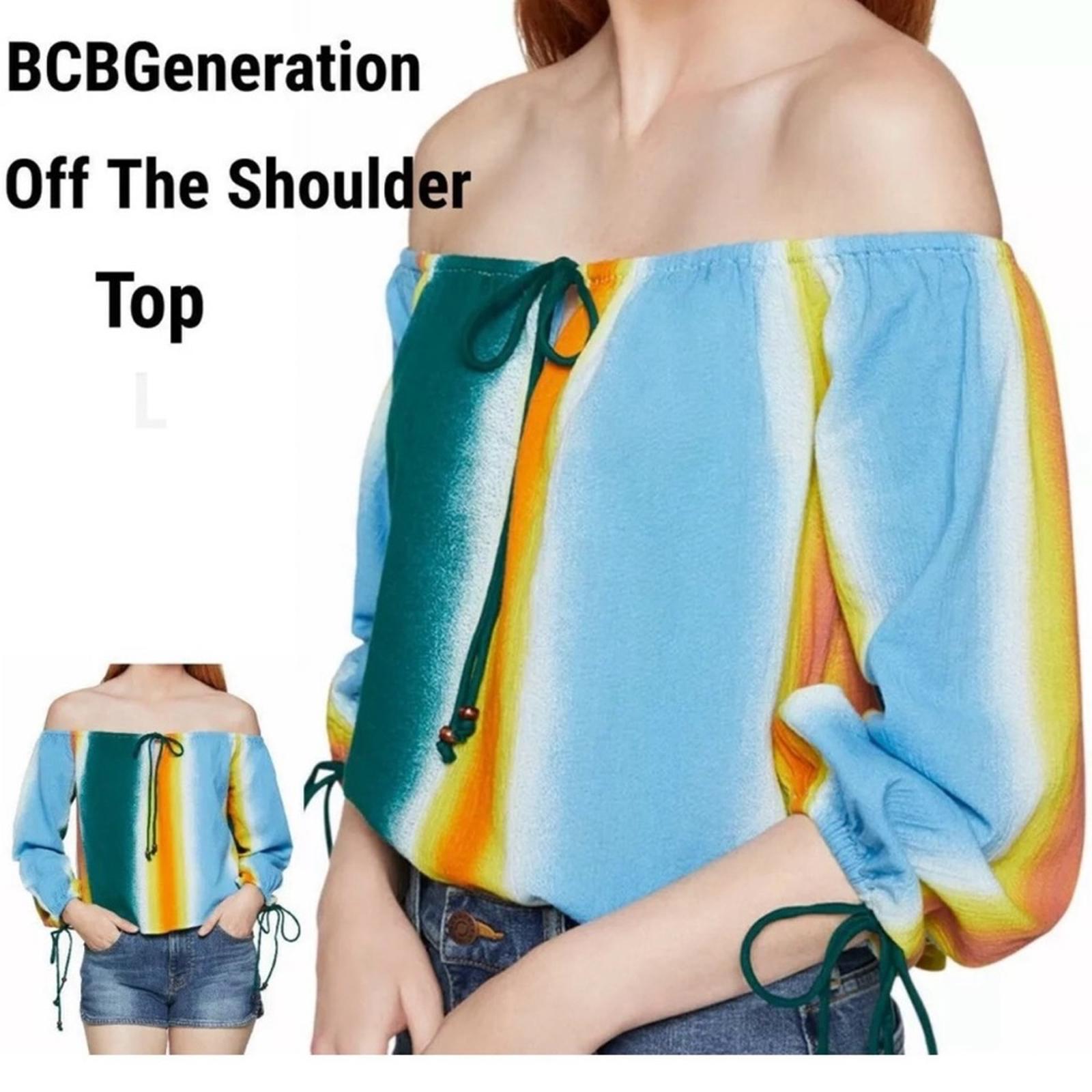 BCBGeneration Faded Stripe Top, Size XL EXCELLENT