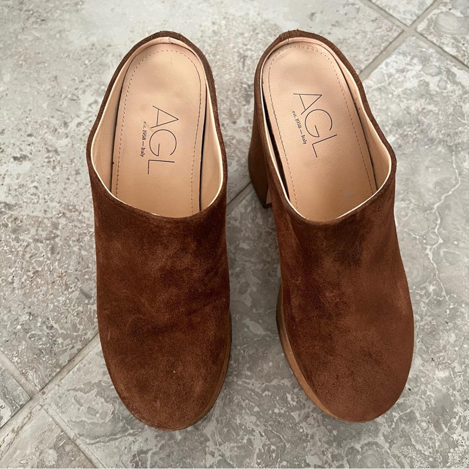 AGL Sista Mule - Cognac Size 38.5 Retail $545