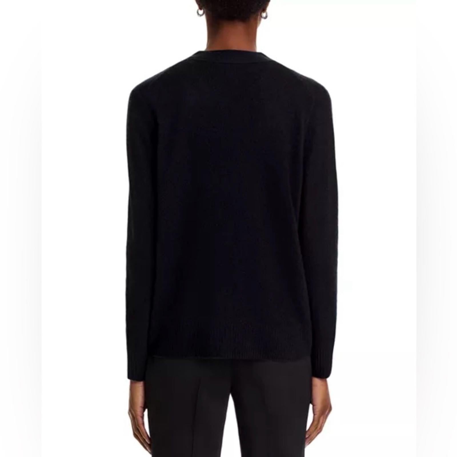C by Bloomingdale’s Cashmere Grandfather Cardigan in Black, Size S, New w/Tag