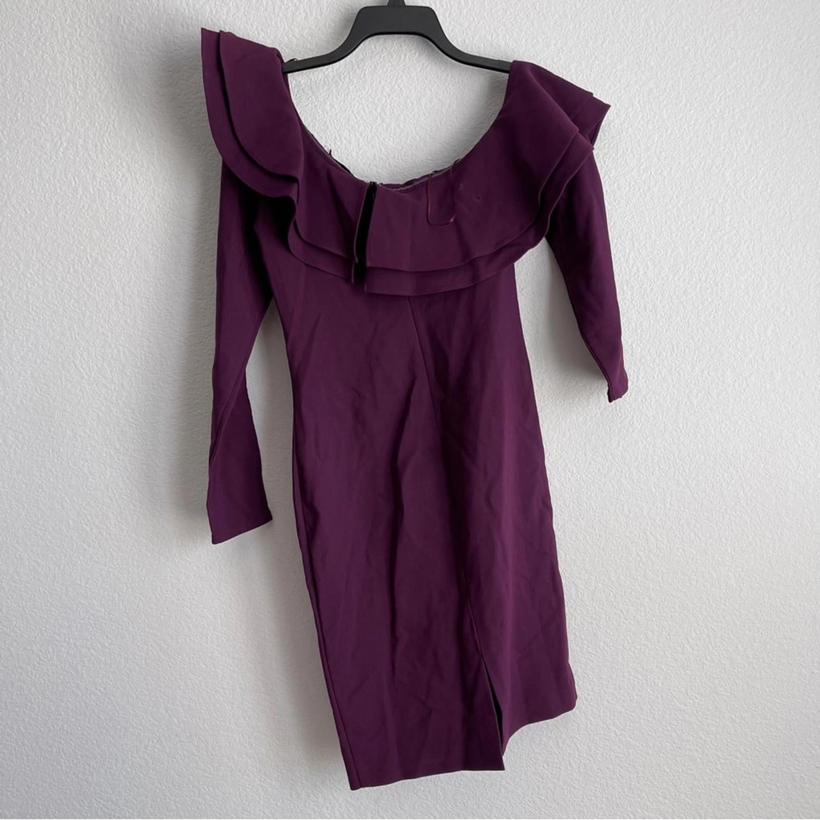 Likely Georgina Sheath Cocktail Dress in Plum, Size 6