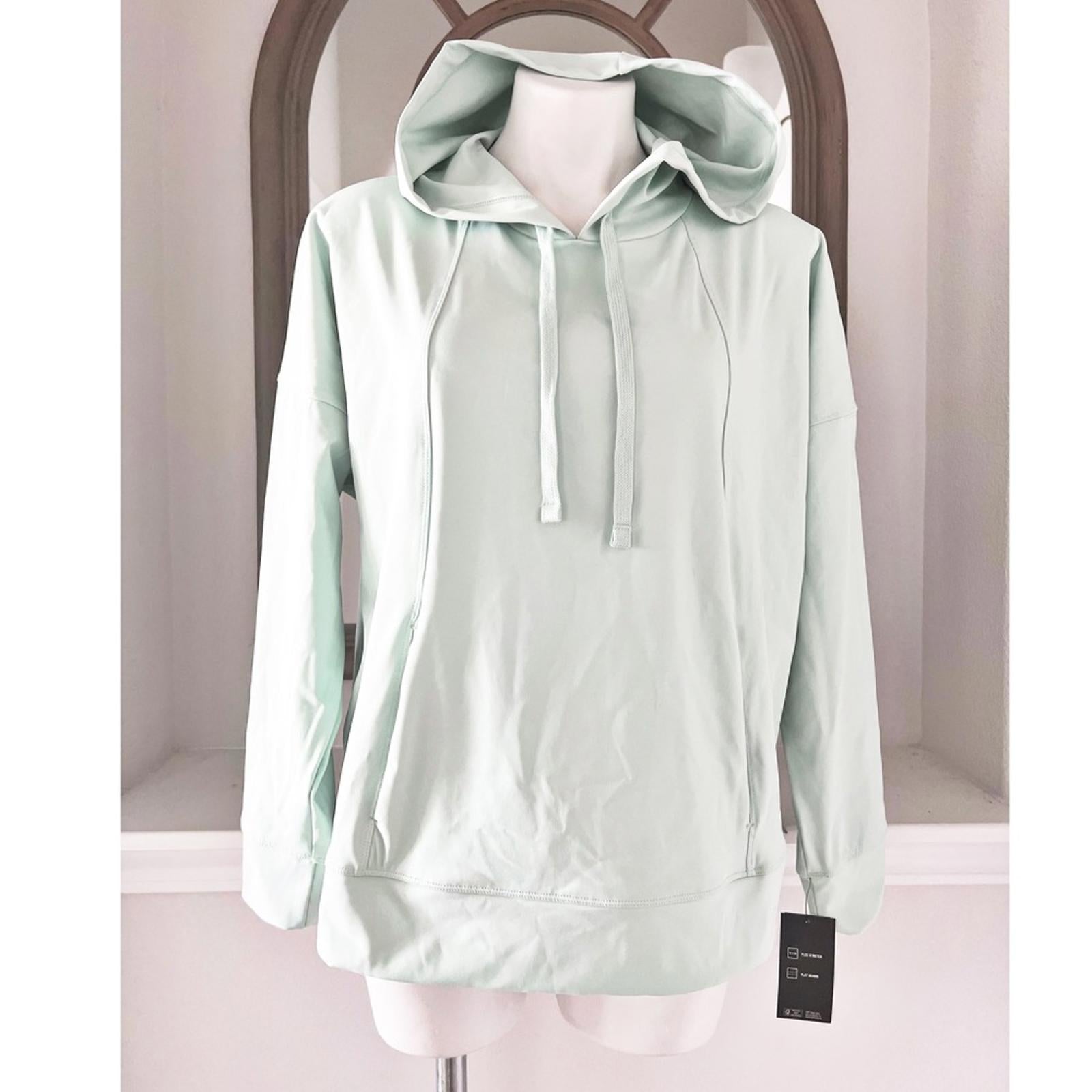 ID Ideology Techy Drawstring-Hood Hoodie, Mint Wash Plus Size 1X New w/Tag