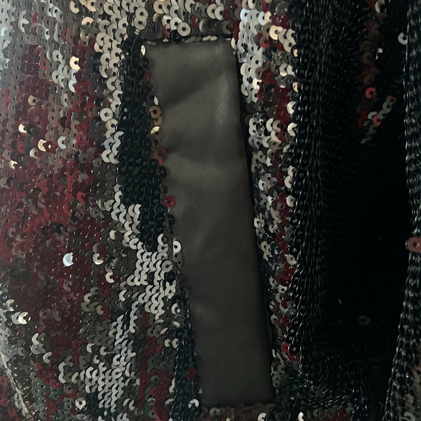 Sanctuary Sloan Sequined Lightweight Bomber Jacket in Black, Size XL NEW $159