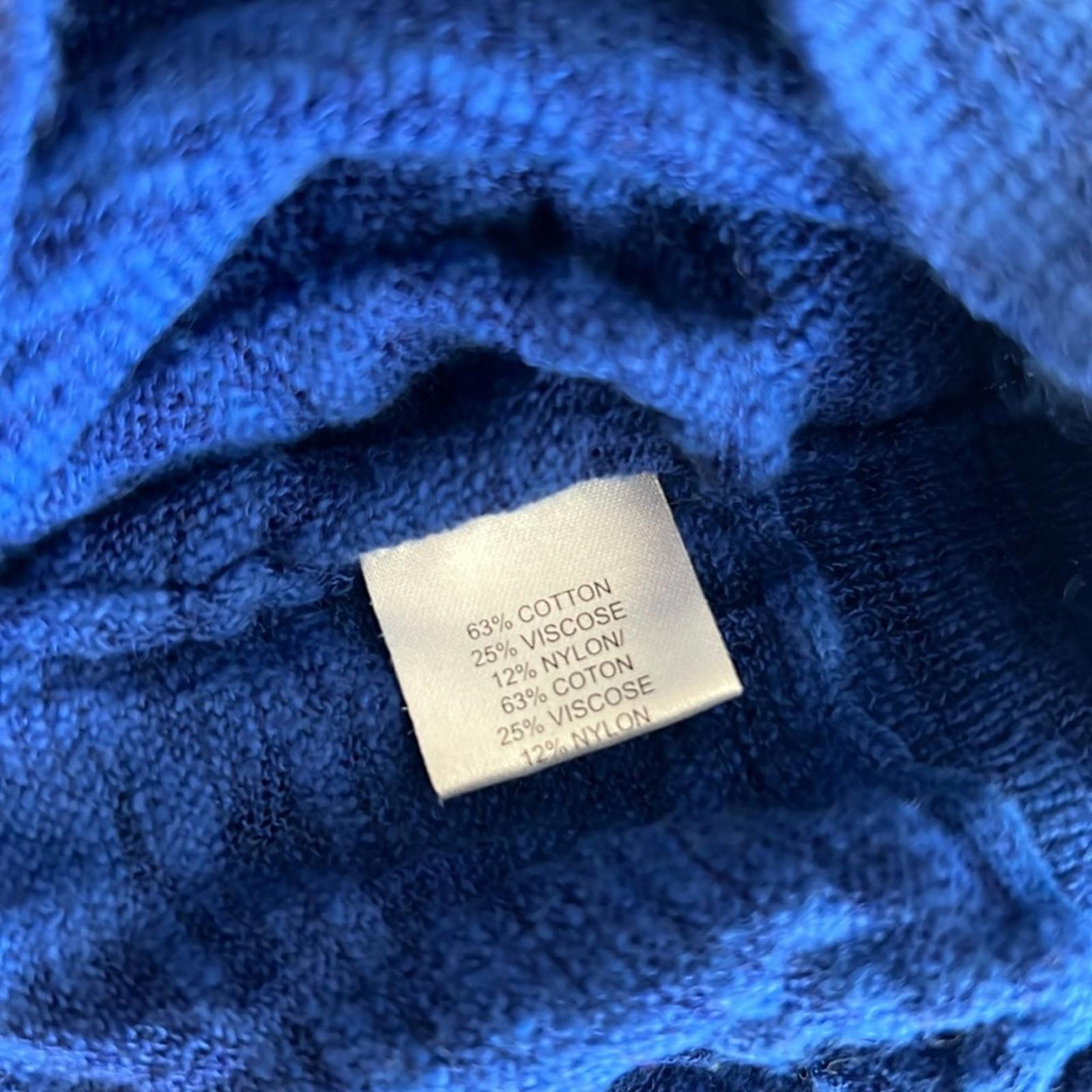 Trina Turk Knit Open Back Top in Blue Heather, Size S EXCELLENT!