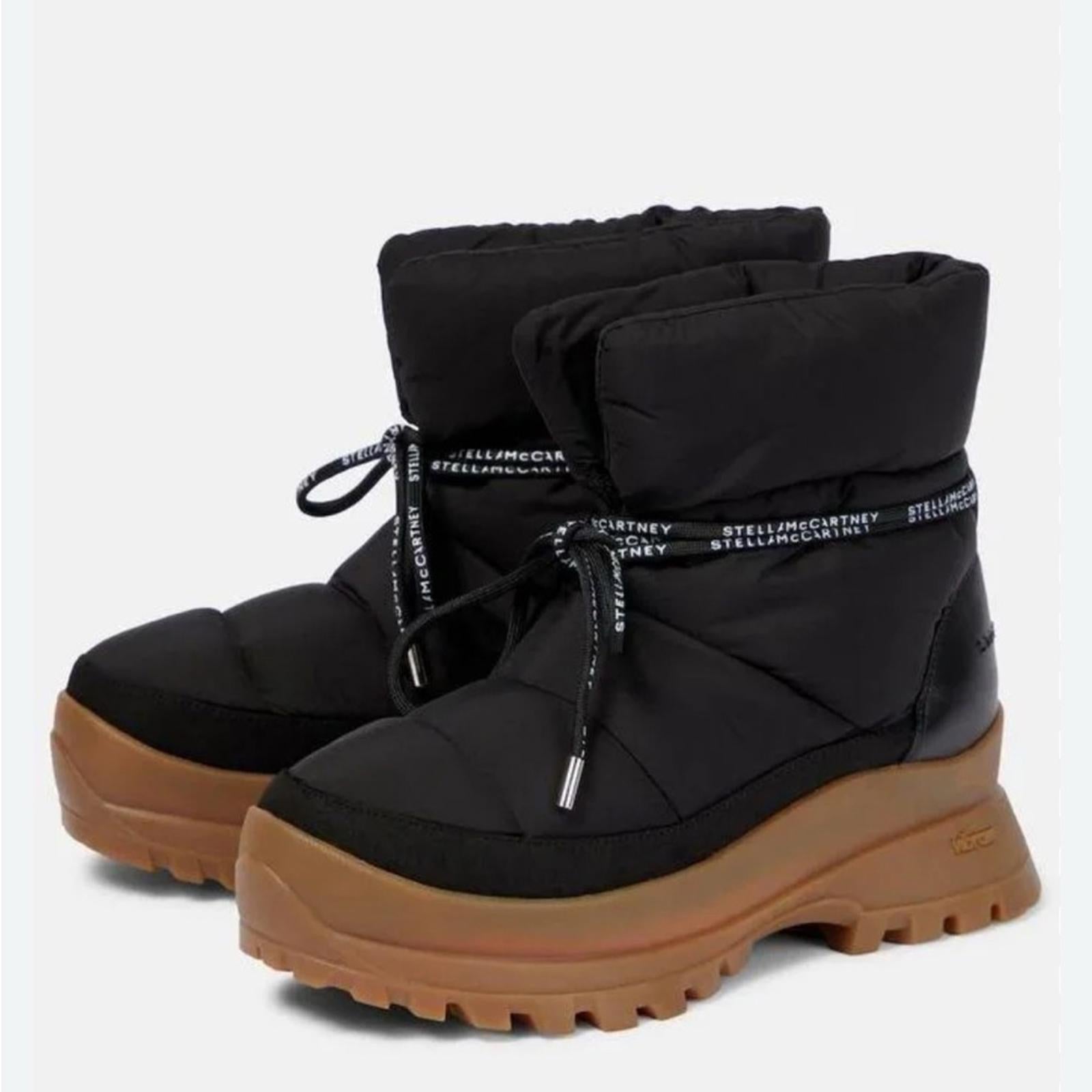 Stella McCartney Trace Recycled Polyamide Boots in Black Size 41 New w/ DustBag