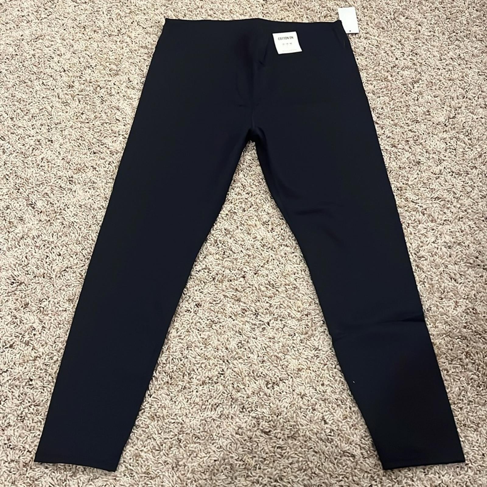 Cotton On Active High-Waist Core Full Length Tight Pants in Navy Size 14 NWT