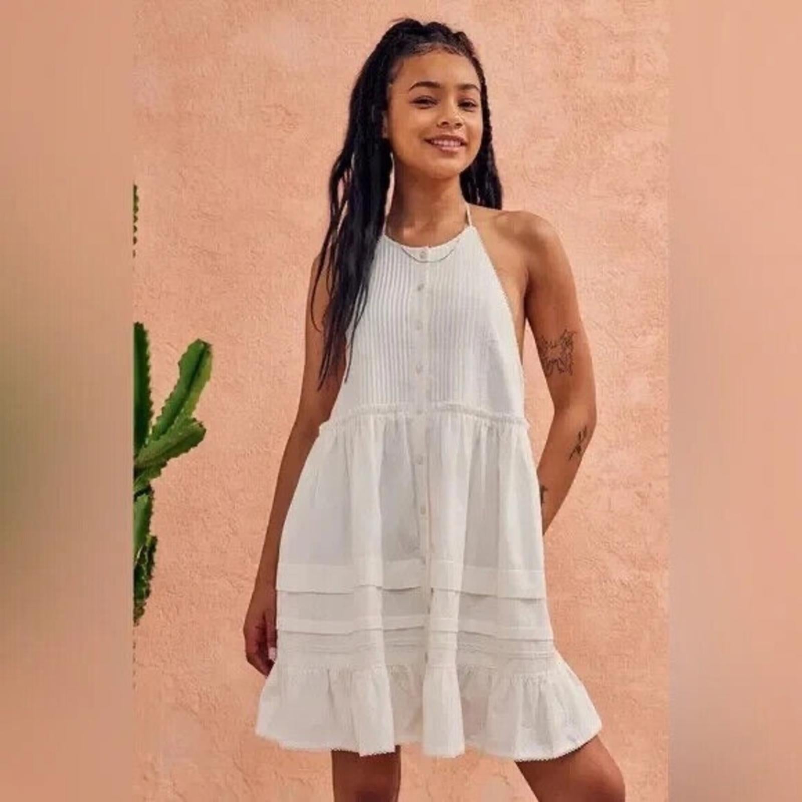 Free People Desert Days Mini Dress in White, Size S New w/Tag