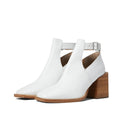 Free People Brady Buckle Booties in White, Size 38.5, New in Box