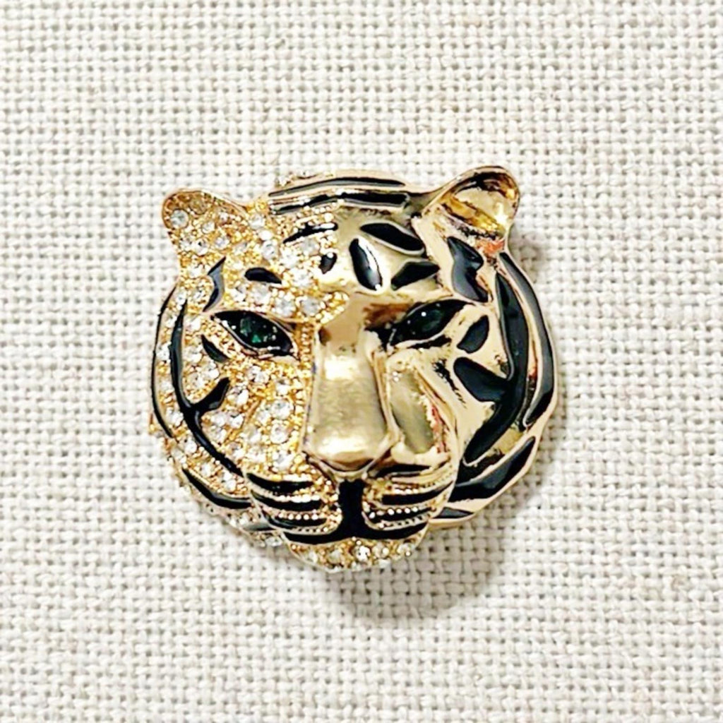 NEW Tiger Gold-Tone Brooch