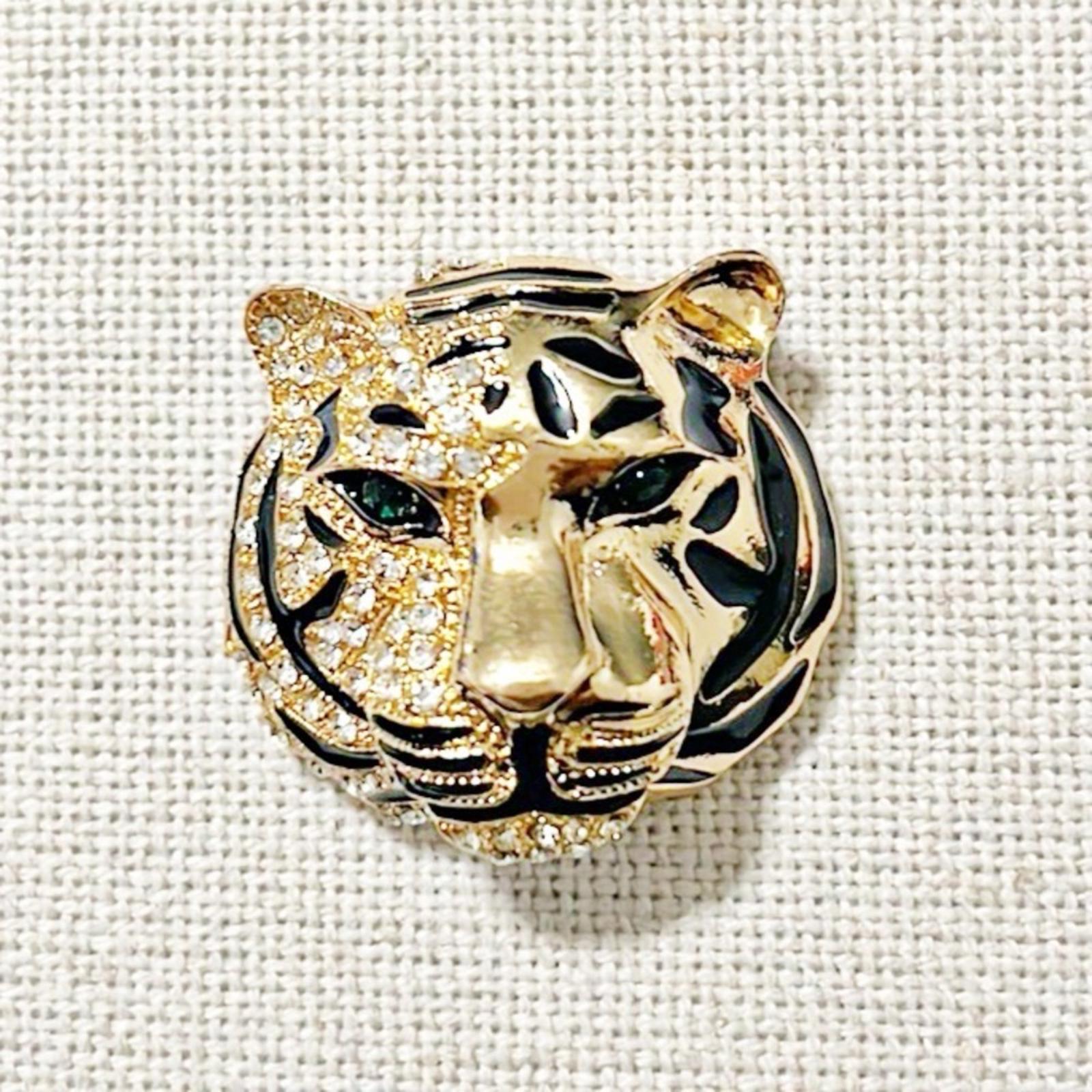 NEW Tiger Gold-Tone Brooch