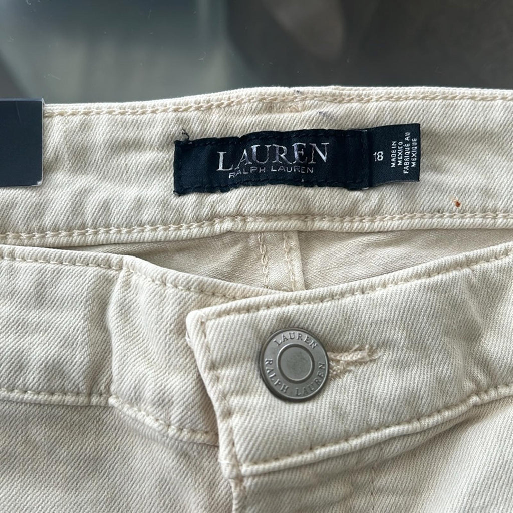 Lauren Ralph Lauren Curvy Mid-Rise Skinny Leg Jeans, Size 18, W34 L30 New w/Tag