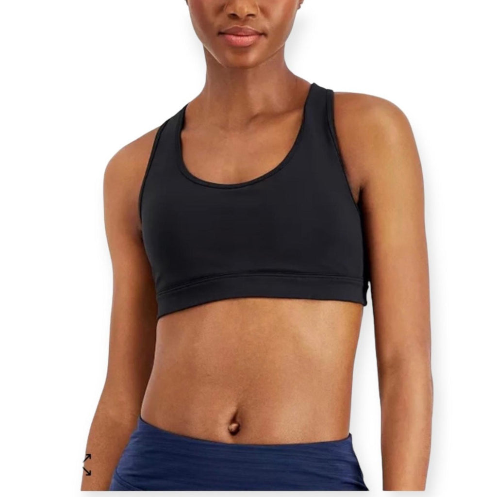 ID Ideology Performance Medium Impact Sports Bra in Black, Plus Size IX NWT