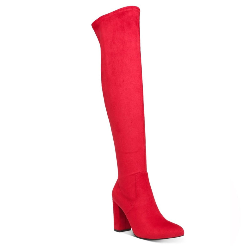 Wild Pair Brvye Knee-High Boots in Red, NWT, Size 6