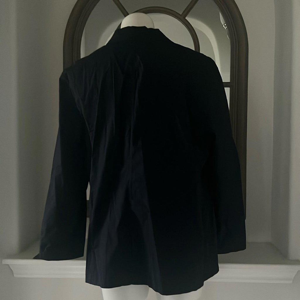 Eileen Fisher Notch Collar Shaped Jacket, Black Size XL , New w/Tag Retail
