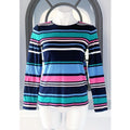 The Talbots Tee Block Striped Long Sleeve Crewneck Tee, Size S EXCELLENT!