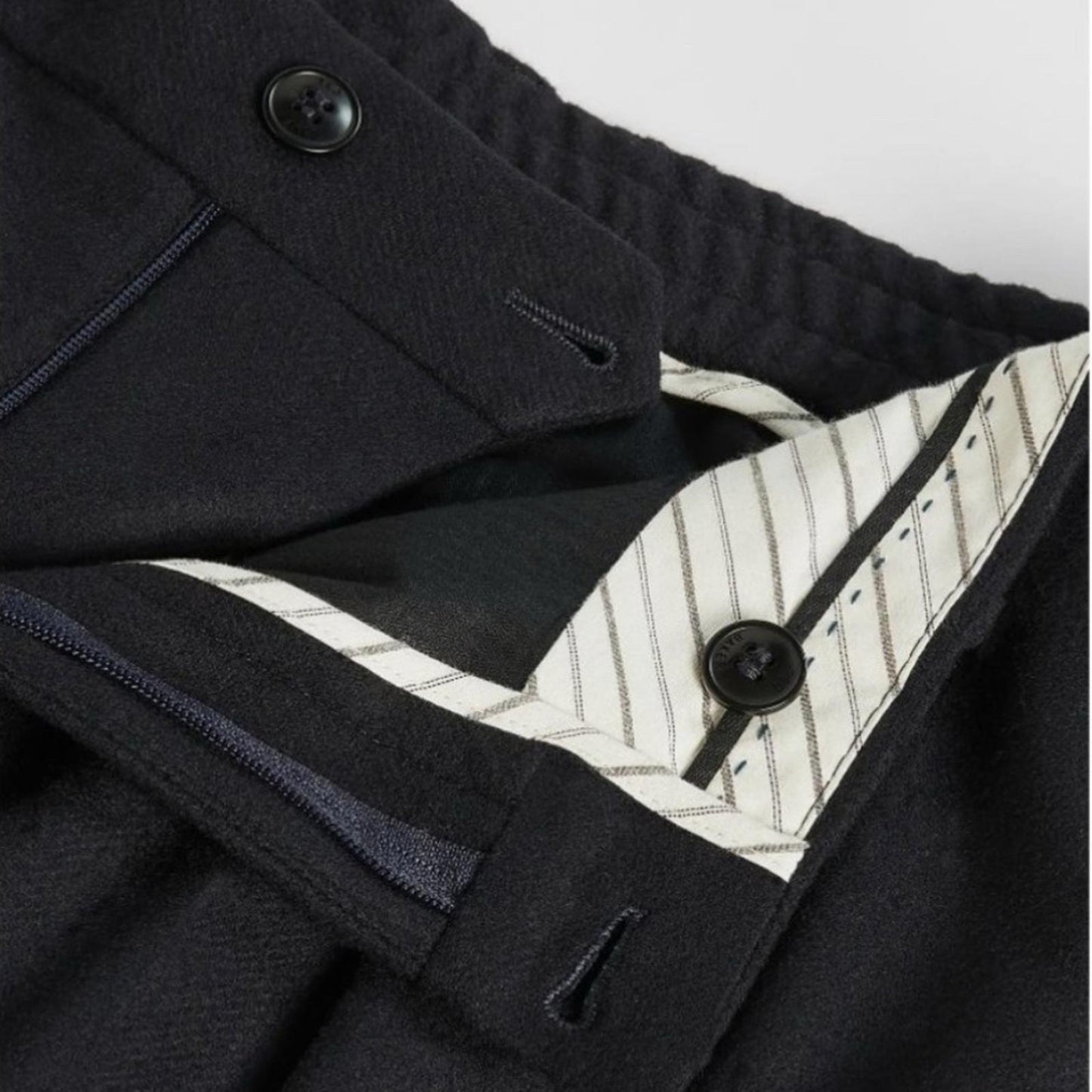 Ted Baker Scout Franklin Fit Wool Blend Trousers in Navy Size Waist 40R NWT $225