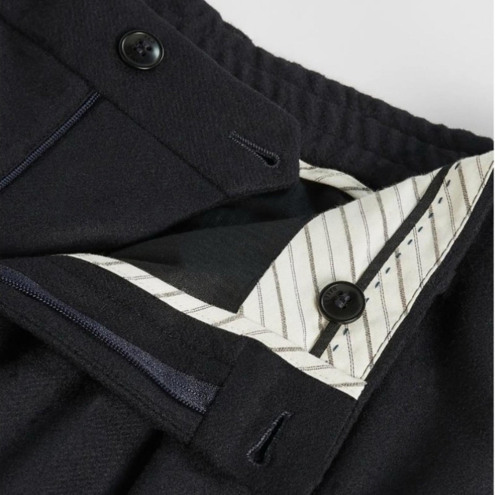 Ted Baker Scout Franklin Fit Wool Blend Trousers in Navy Size Waist 40R NWT $225