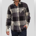 Junk Food Plaid 1 Chest Pocket Tampa Button-Up Long Sleeve Shirt, NWT, Size S