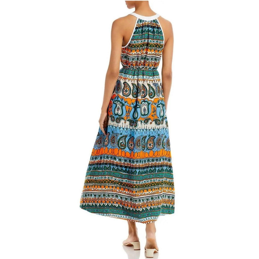 STAUD Lisette Paisley Print Maxi Dress, Size S, New w/Tag