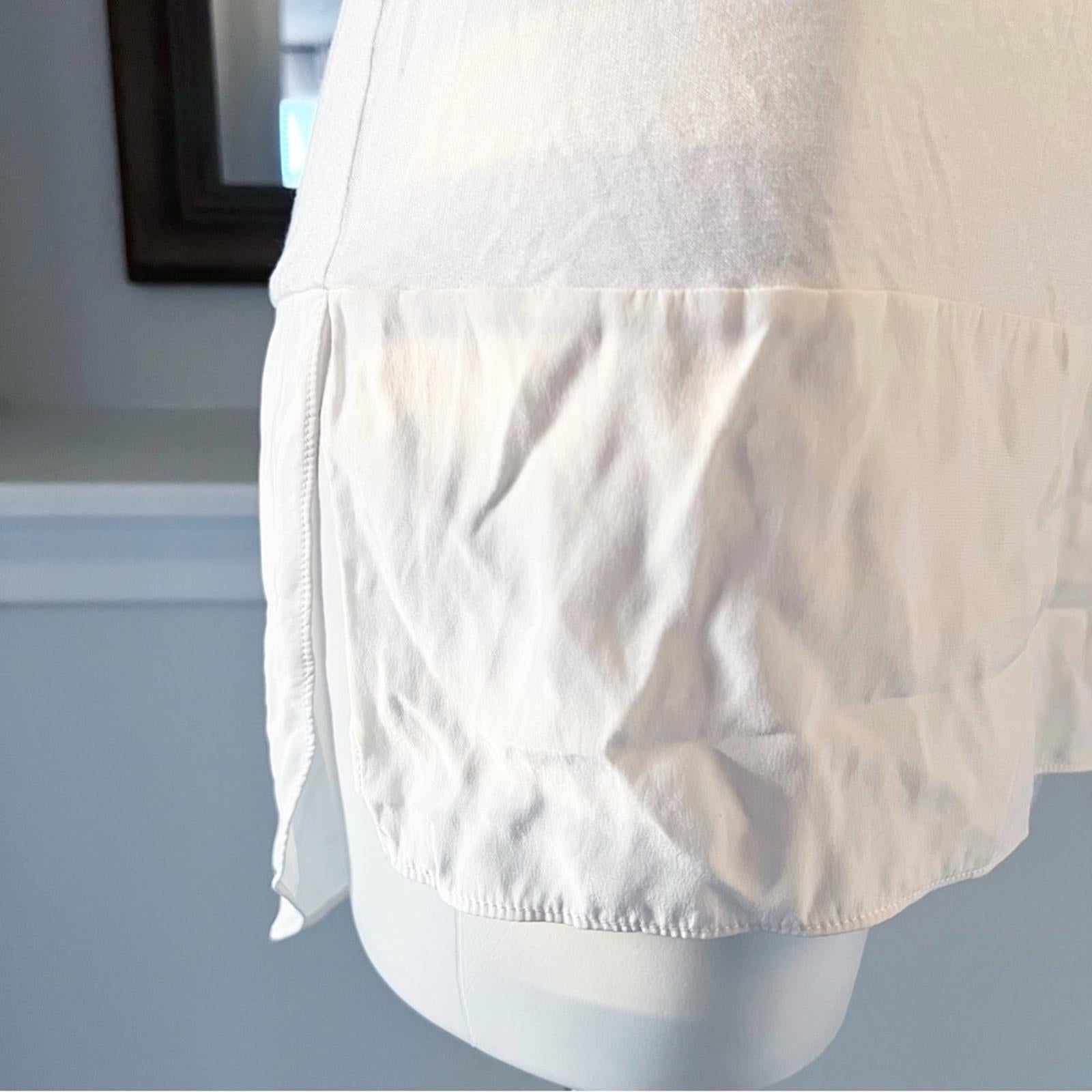 Rag & Bone White Tunic, Long Sleeve Top Size S