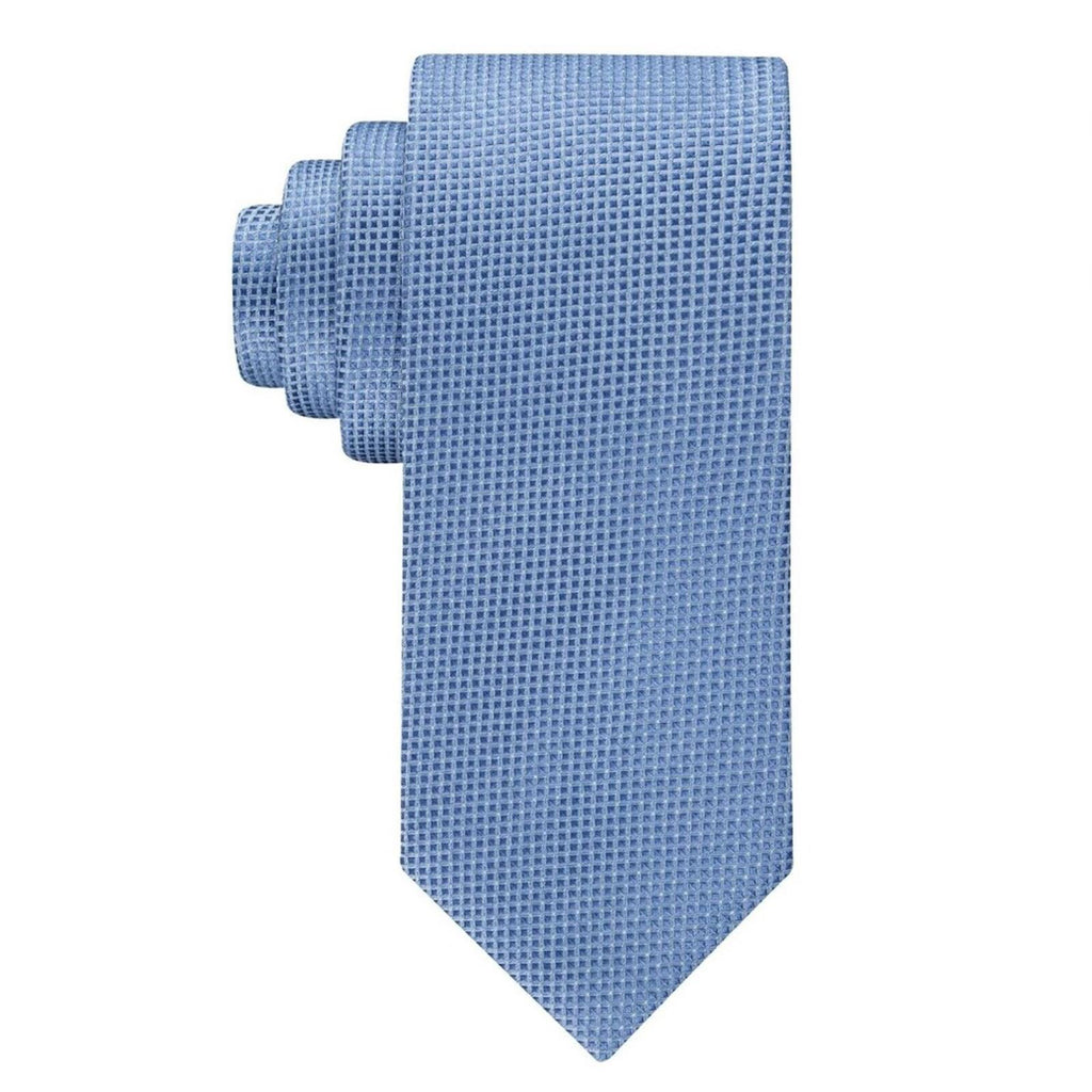 Calvin Klein Men’s Micro Grid Tie in Light Blue, New w/Tag $69.50