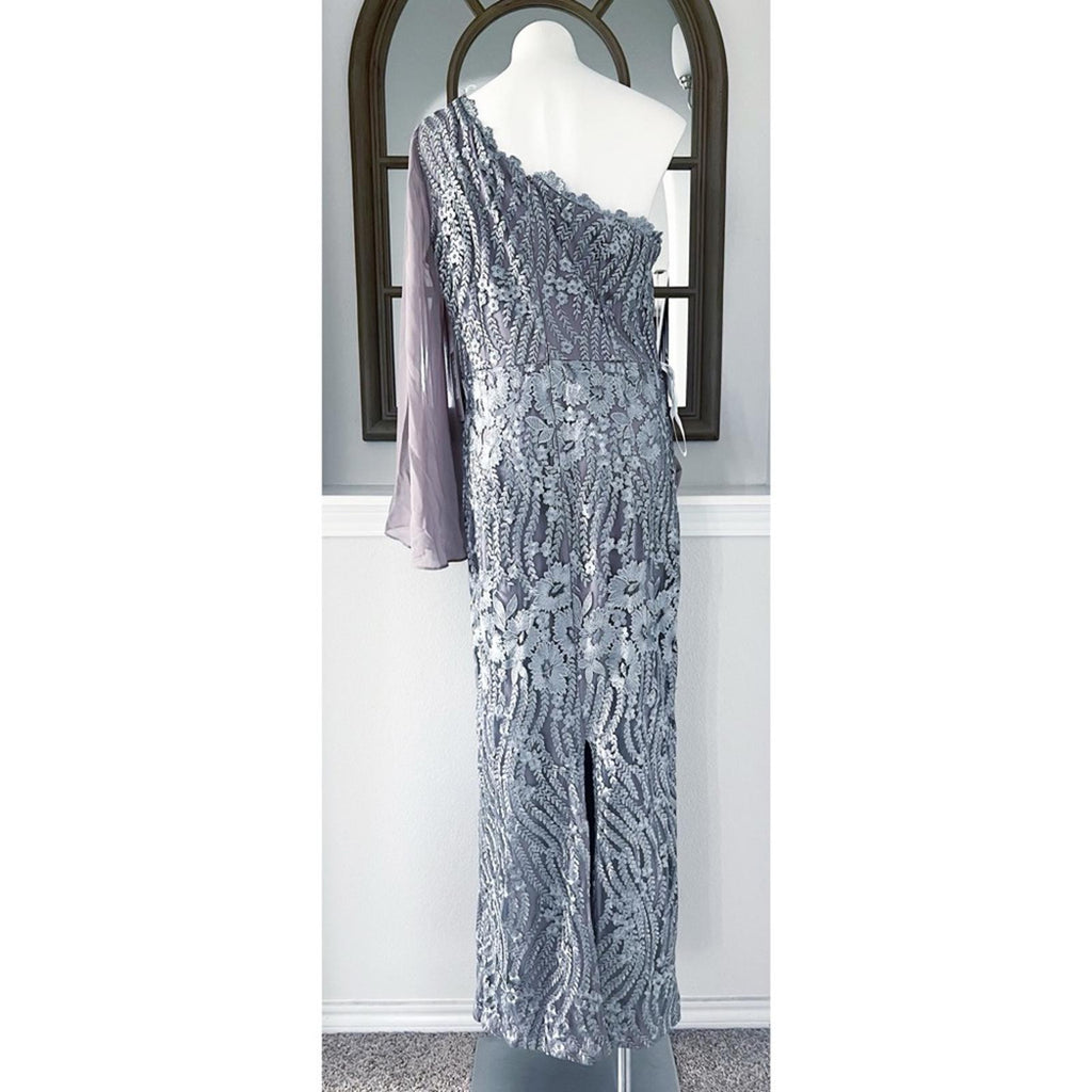 JS Collections Amari One Shoulder Twist Gown, Size 14 with Tag, Retail $348