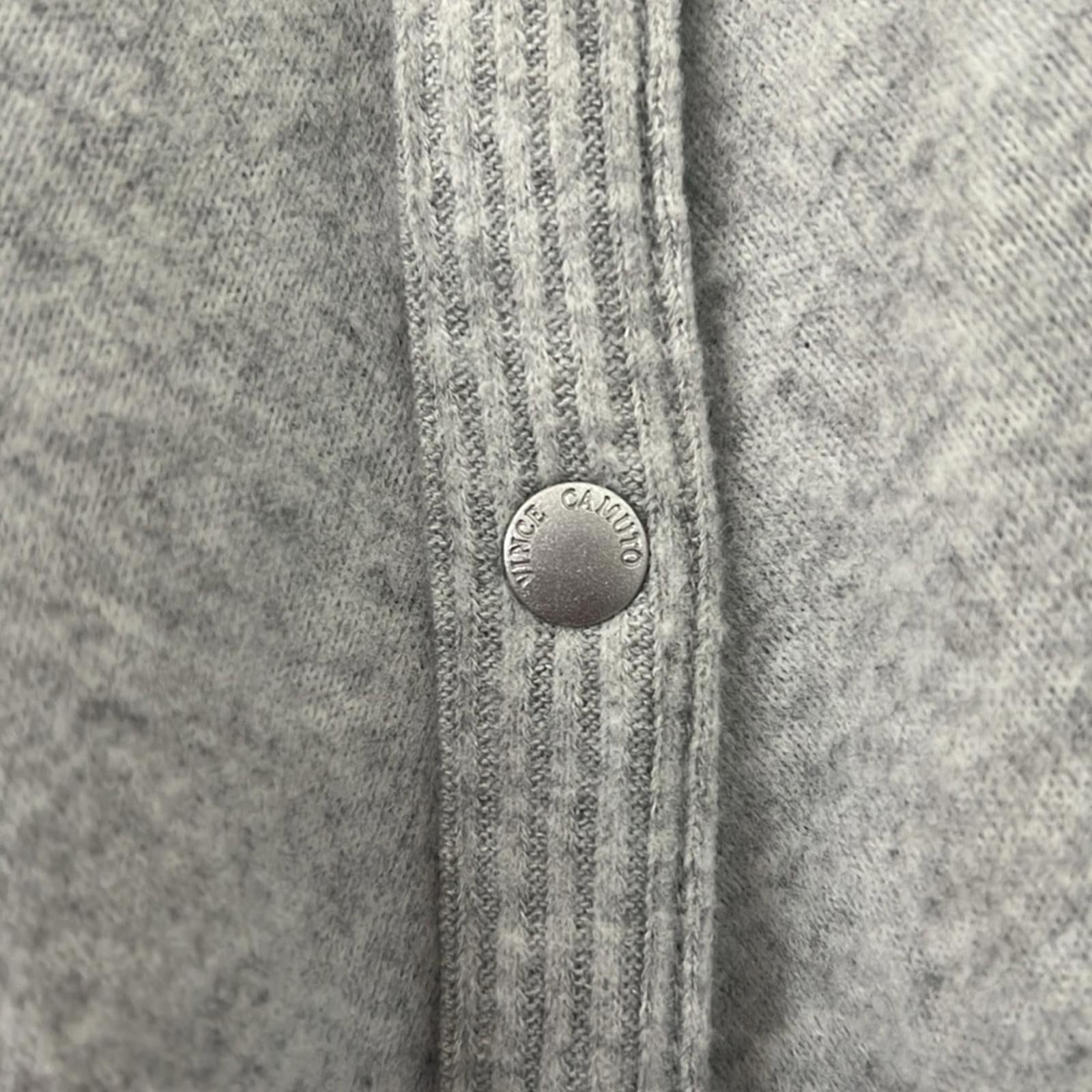 Vince Camuto Stretch Fold Over Neck w/Snaps Silver in Heather, Size XL New w/Tag