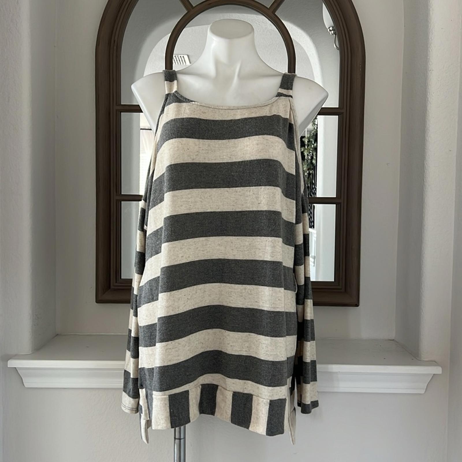 143 Story by Line Up Striped Sweater w/Dolman Sleeves, Size L NEW w/Tag