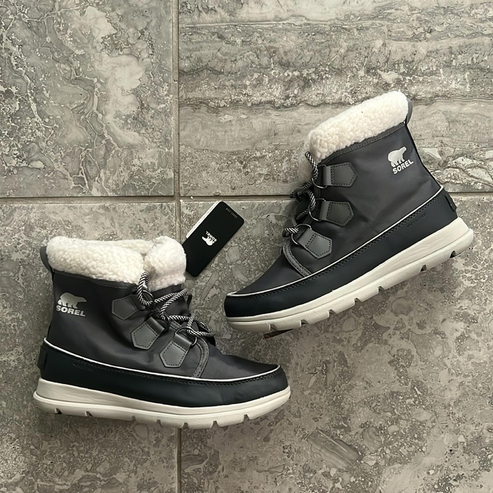 SOREL Explorer Carnival Waterproof Boots w/Faux Fur Collar
