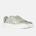 Stella McCartney S-Wave Lace Up Sneakers, Metallic Size 35 NEW w/Dust Bag $830