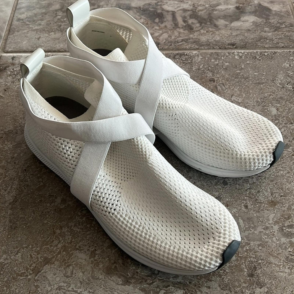 NEW Eileen Fisher Zing Stretch Knit Sneakers in White, Size 11 NEW w/o Box