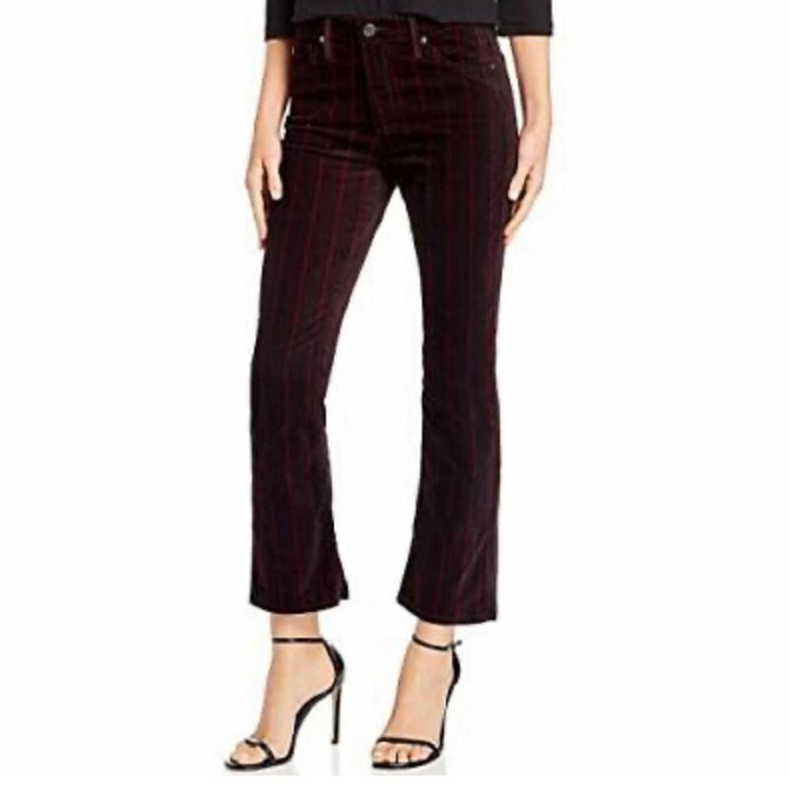 Adriano Goldschmeid The Jodi Crop High-Rise Slim Flare Crop Jeans, Size 24 NWT