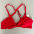 Cupshe Tie Front Crossback Bikini Top, Size M New without Tag