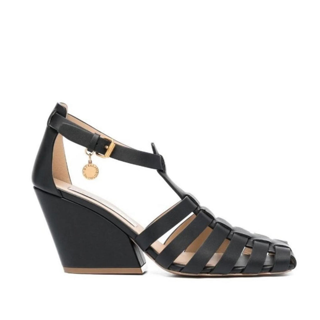 Stella McCartney Cowboy Wedge Sandals, Black Size 36.5 New in Box, Retail $1,045
